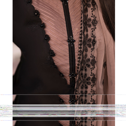 UAL-01 3 Pc Embroidered Chikenkari Cotton Ready to Wear Dress | ALLY'S