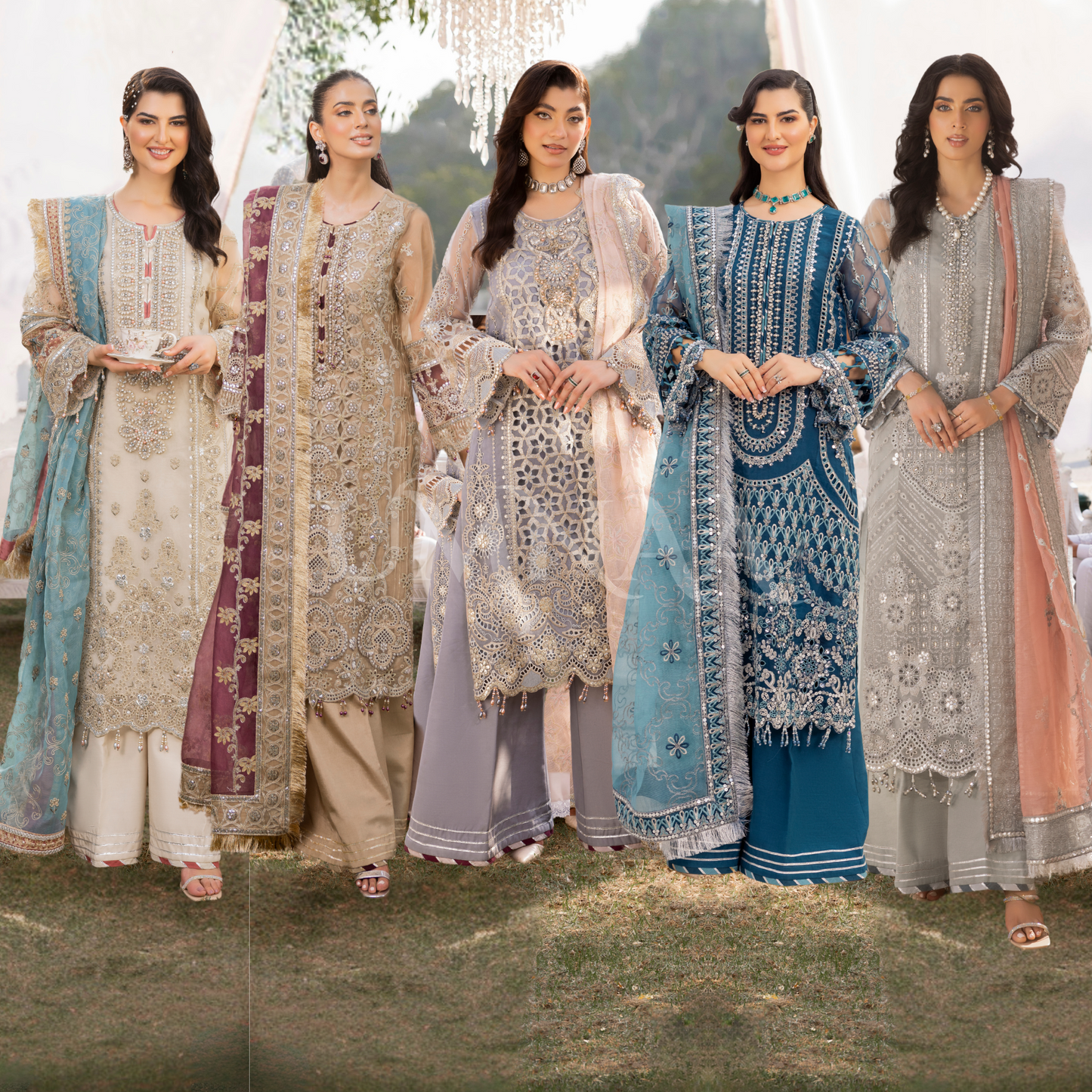 UTT-04 Embroidered Luxury festive 3 Pc Pakistani Dress | Ready to wear | Traditional Thread