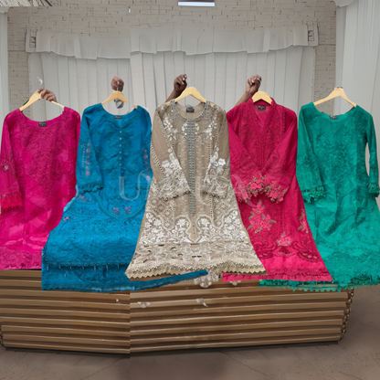 UA-92 Embroidered Lawn 3 Pc Ready to wear Collection | Umnaa