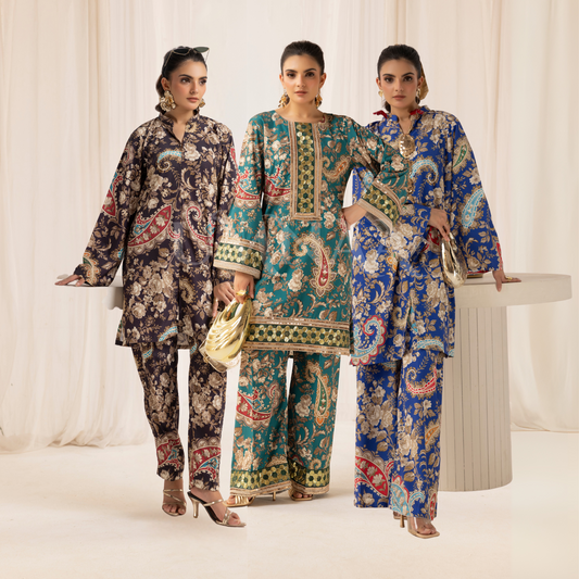UMS-23 2 Pc Printed Co Ord Set Collection | Ready to Wear | Simrans