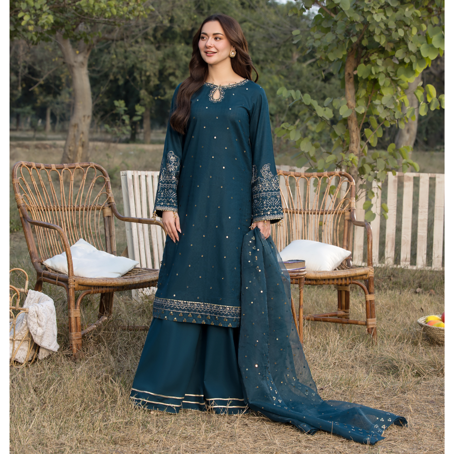 UAL-02 3 Pc Cotton Jacquard Ready to Wear Collection | Simrans