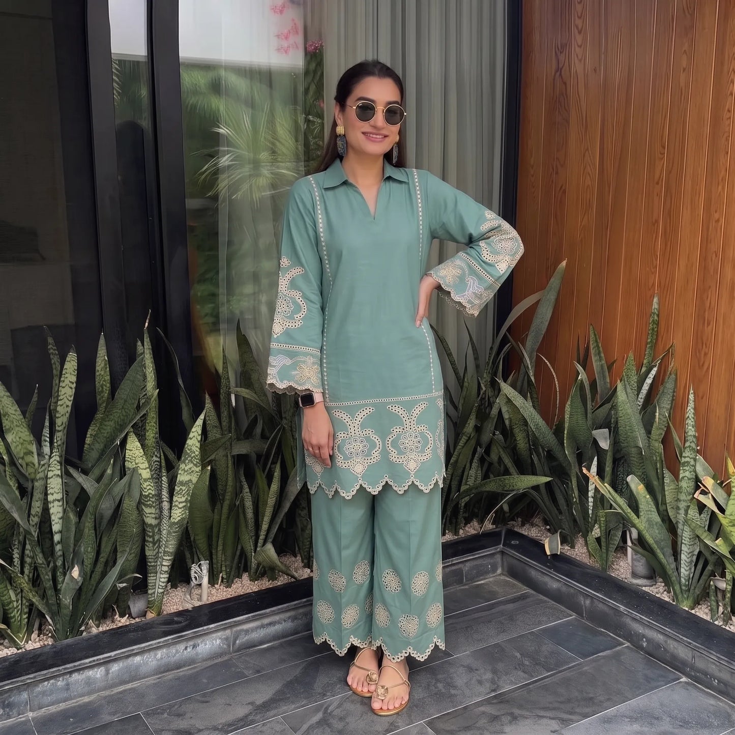 UA-233 Embroidered Lawn 2 Pc Co-Ord Set Summer Wear by Umnaa