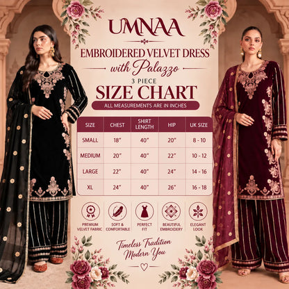 UA-293 Embroidered Luxury Velvet Collection | Umnaa
