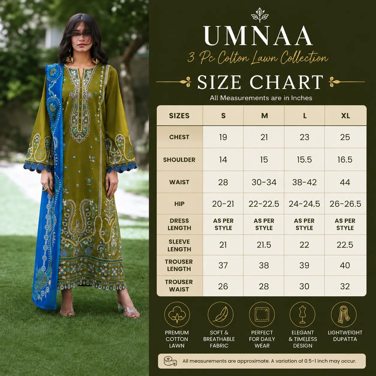 UCA-49 "Breath" Embroidered Cotton Lawn Collection | Casuallite