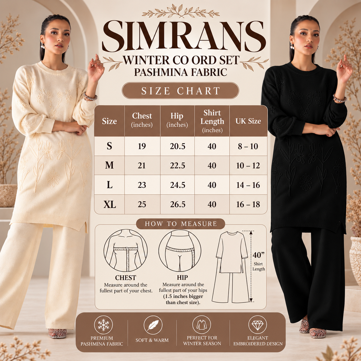 UMS-70 "Star Dust" Winter Co-Ord Set | Simrans