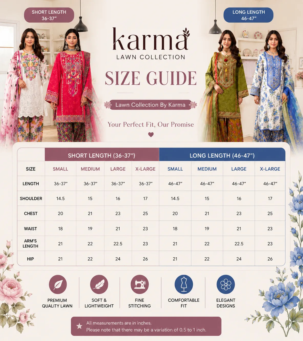 "Gulmahar" Embroidered Lawn Collection by karma Collection