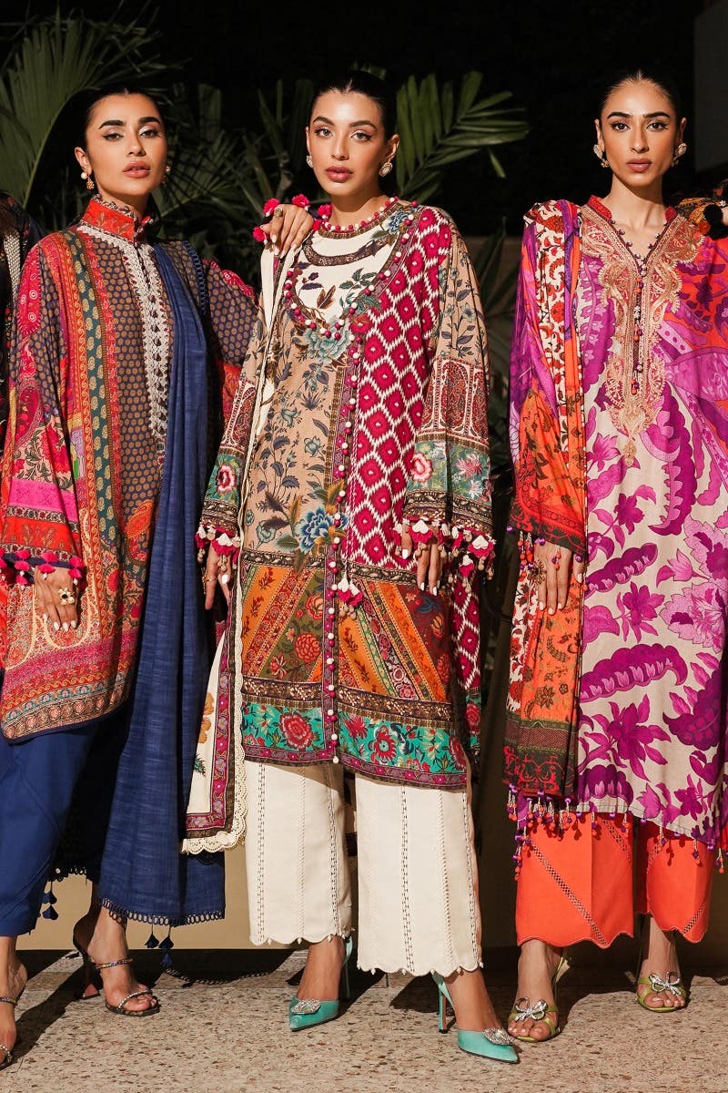 Muzlin By Sana Safinaz Stitched 3 Piece-Winter Collection