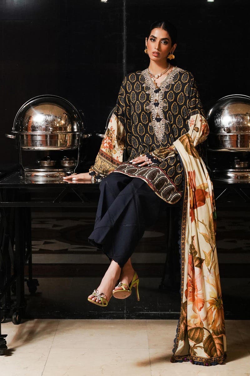 Muzlin By Sana Safinaz Stitched 3 Piece-Winter Collection