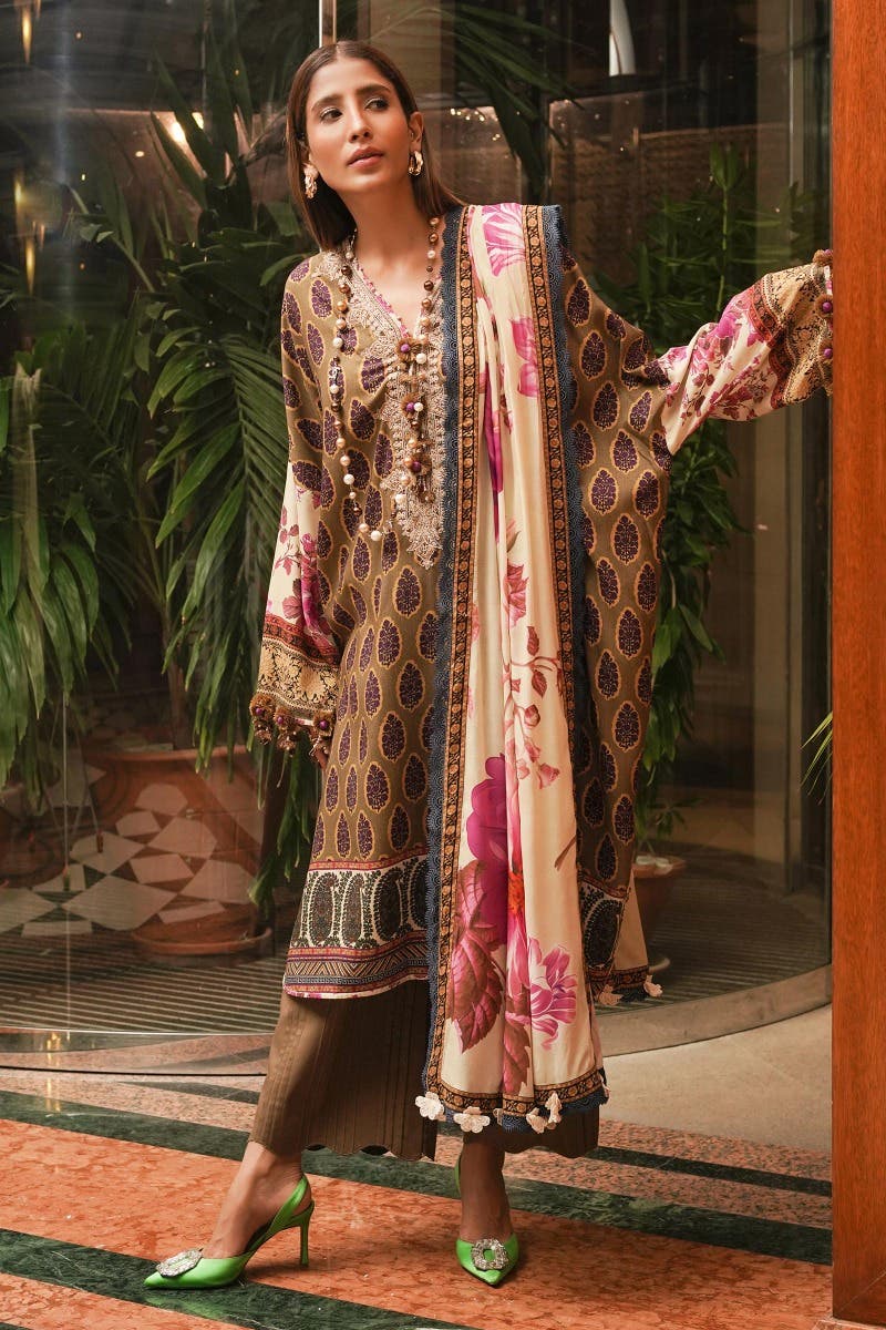 Muzlin By Sana Safinaz Stitched 3 Piece-Winter Collection