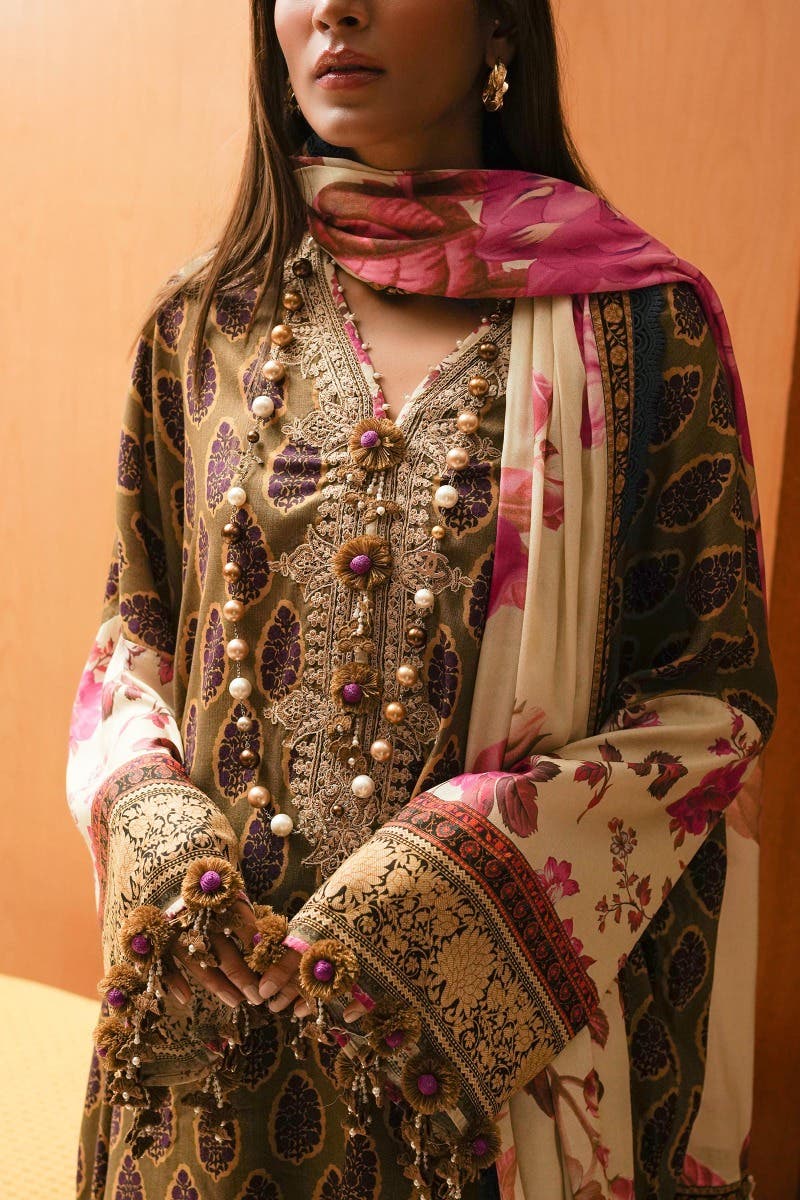 Muzlin By Sana Safinaz Stitched 3 Piece-Winter Collection