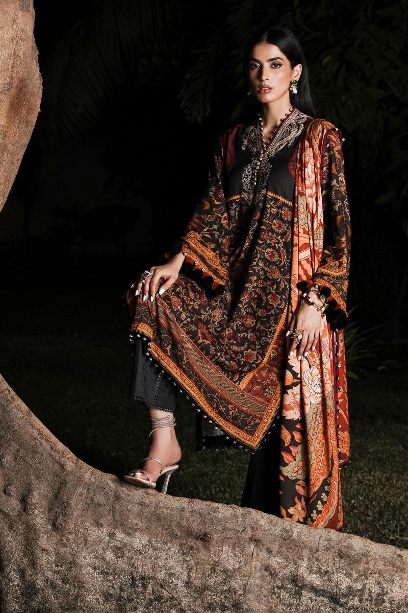 Muzlin By Sana Safinaz Stitched 3 Piece-Winter Collection