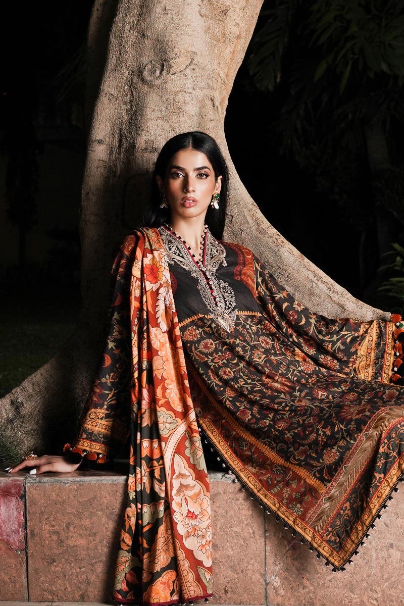 Muzlin By Sana Safinaz Stitched 3 Piece-Winter Collection