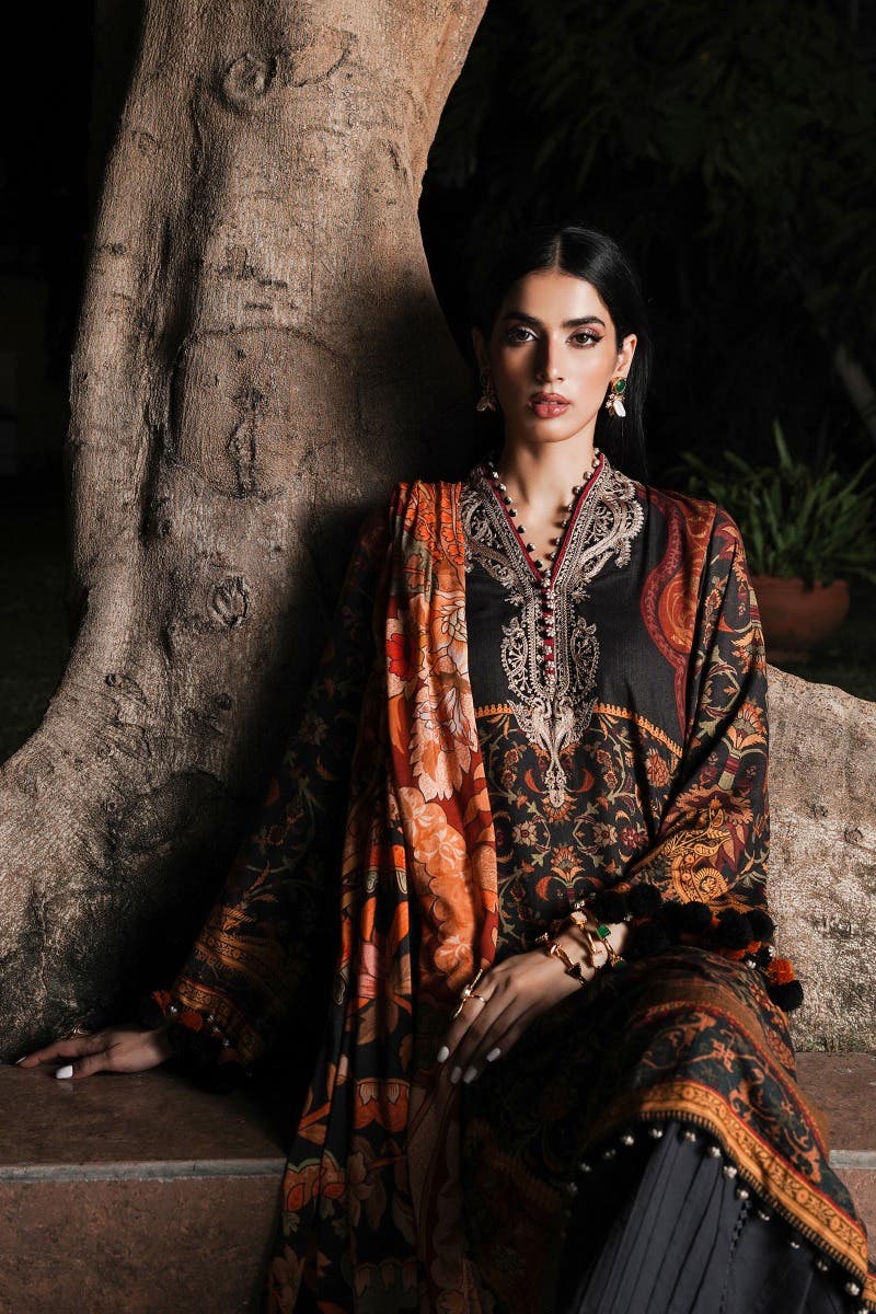 Muzlin By Sana Safinaz Stitched 3 Piece-Winter Collection