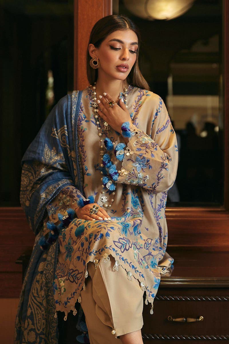 Muzlin By Sana Safinaz Stitched 3 Piece-Winter Collection