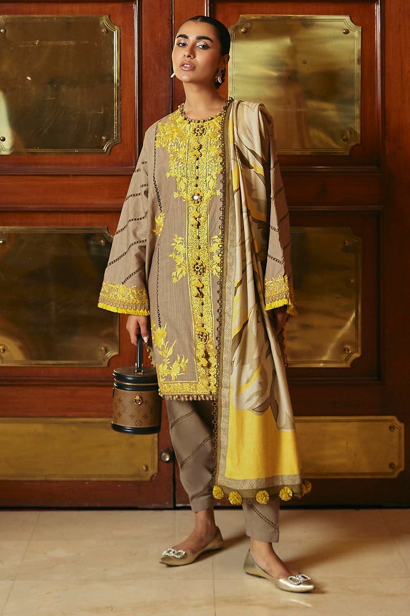 Muzlin By Sana Safinaz Stitched 3 Piece-Winter Collection