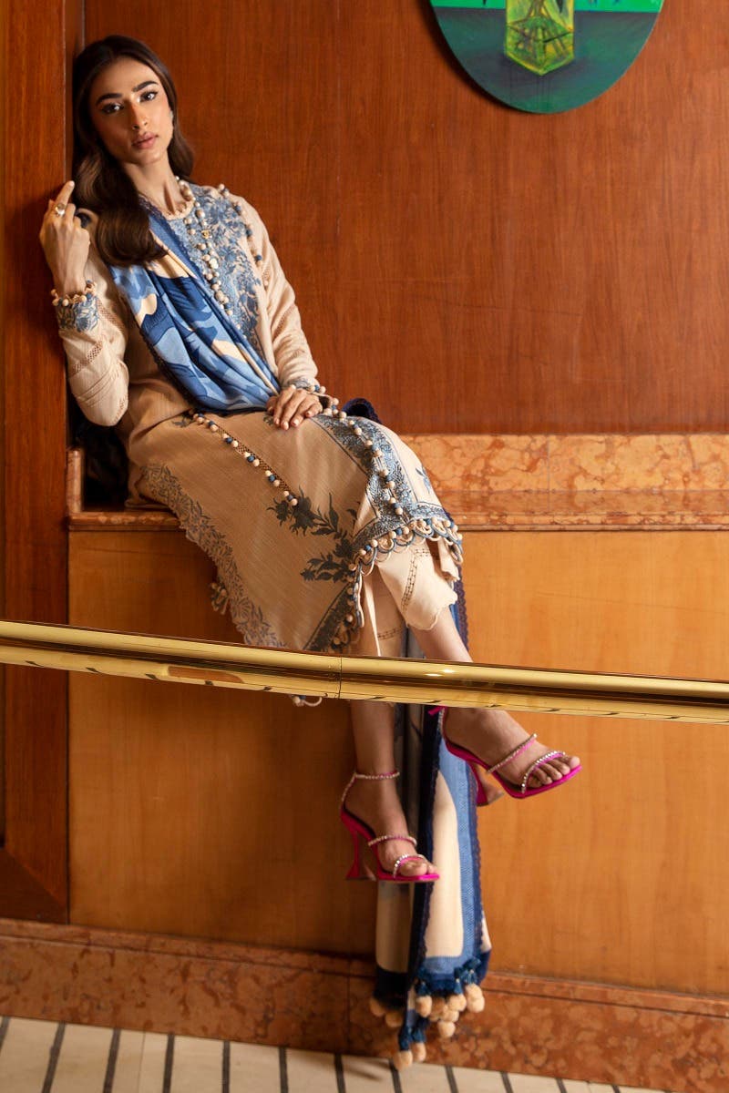 Muzlin By Sana Safinaz Stitched 3 Piece-Winter Collection