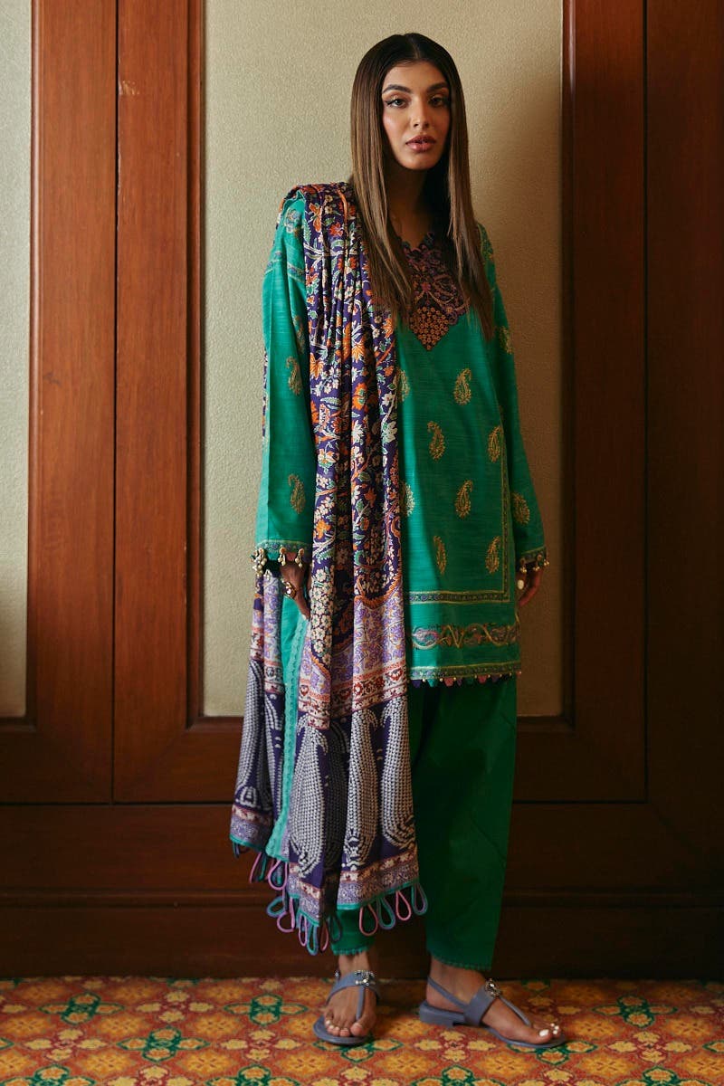 Muzlin By Sana Safinaz Stitched 3 Piece-Winter Collection