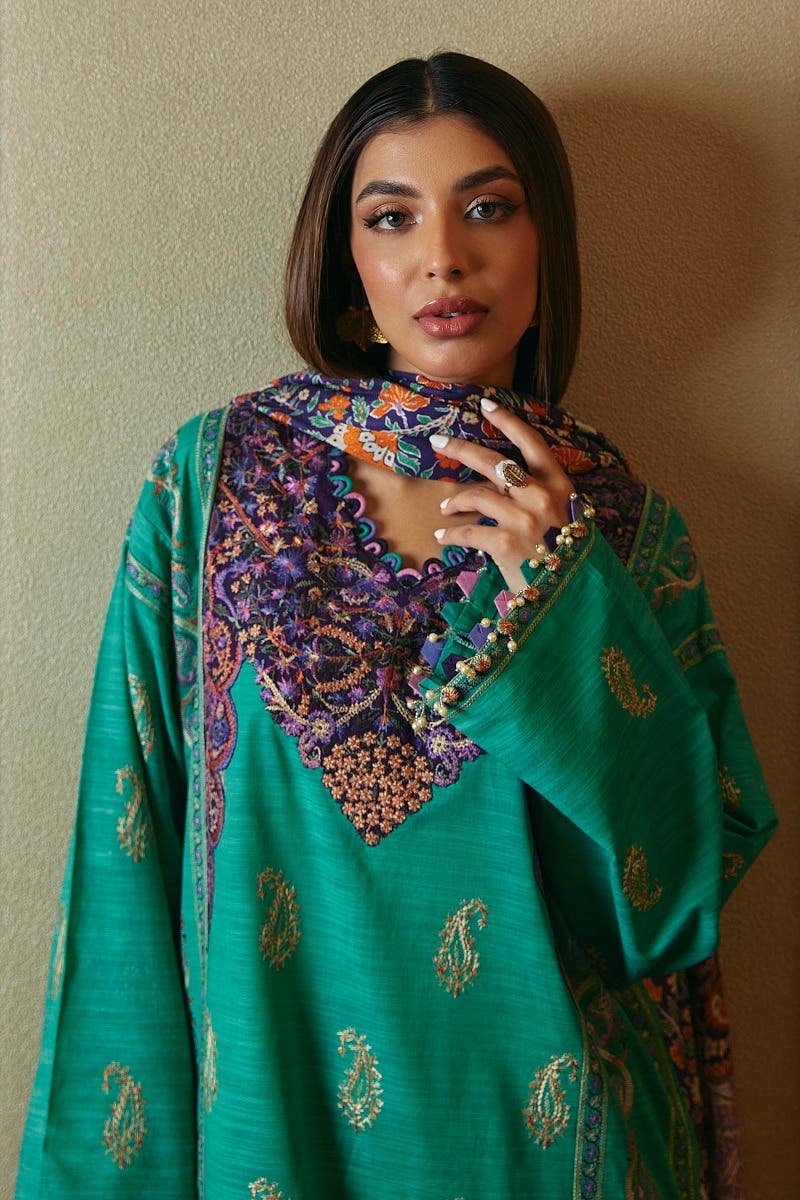 Muzlin By Sana Safinaz Stitched 3 Piece-Winter Collection