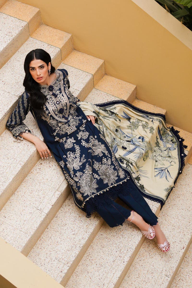 Muzlin By Sana Safinaz Stitched 3 Piece-Winter Collection