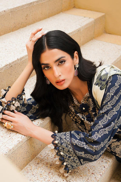 Muzlin By Sana Safinaz Stitched 3 Piece-Winter Collection