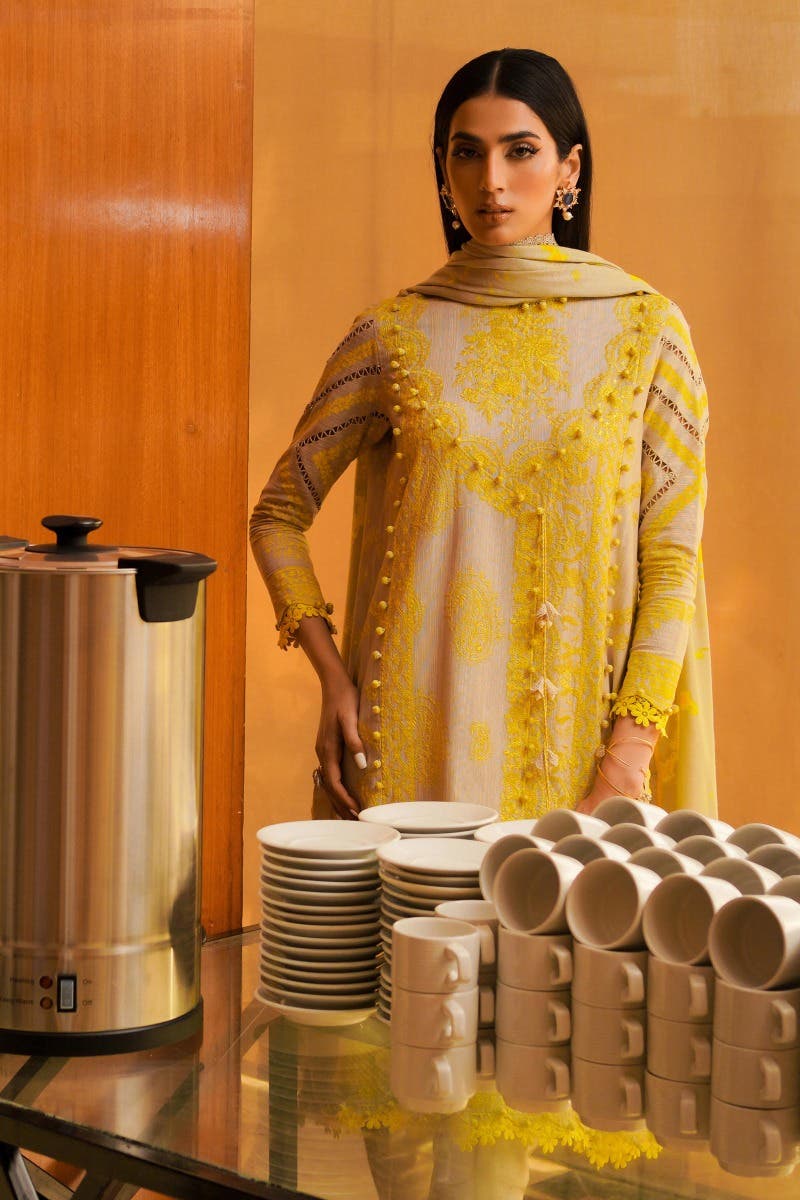 Muzlin By Sana Safinaz Stitched 3 Piece-Winter Collection