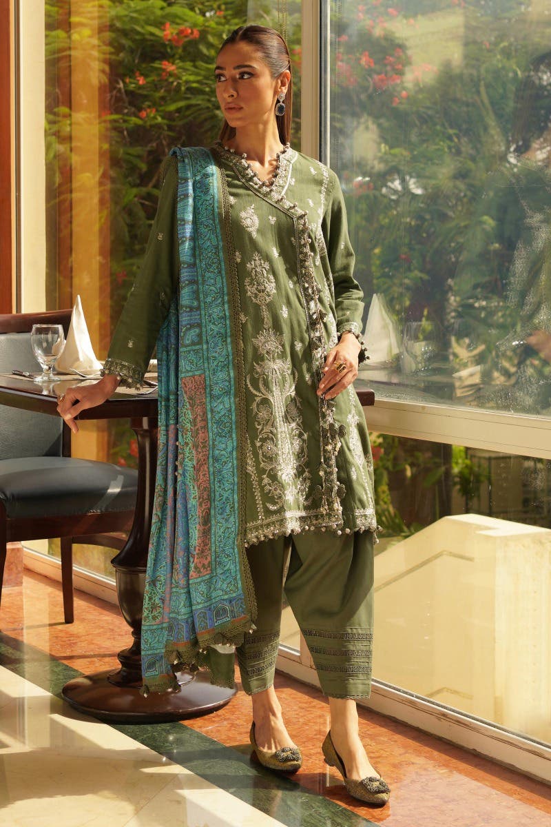 Muzlin By Sana Safinaz Stitched 3 Piece-Winter Collection