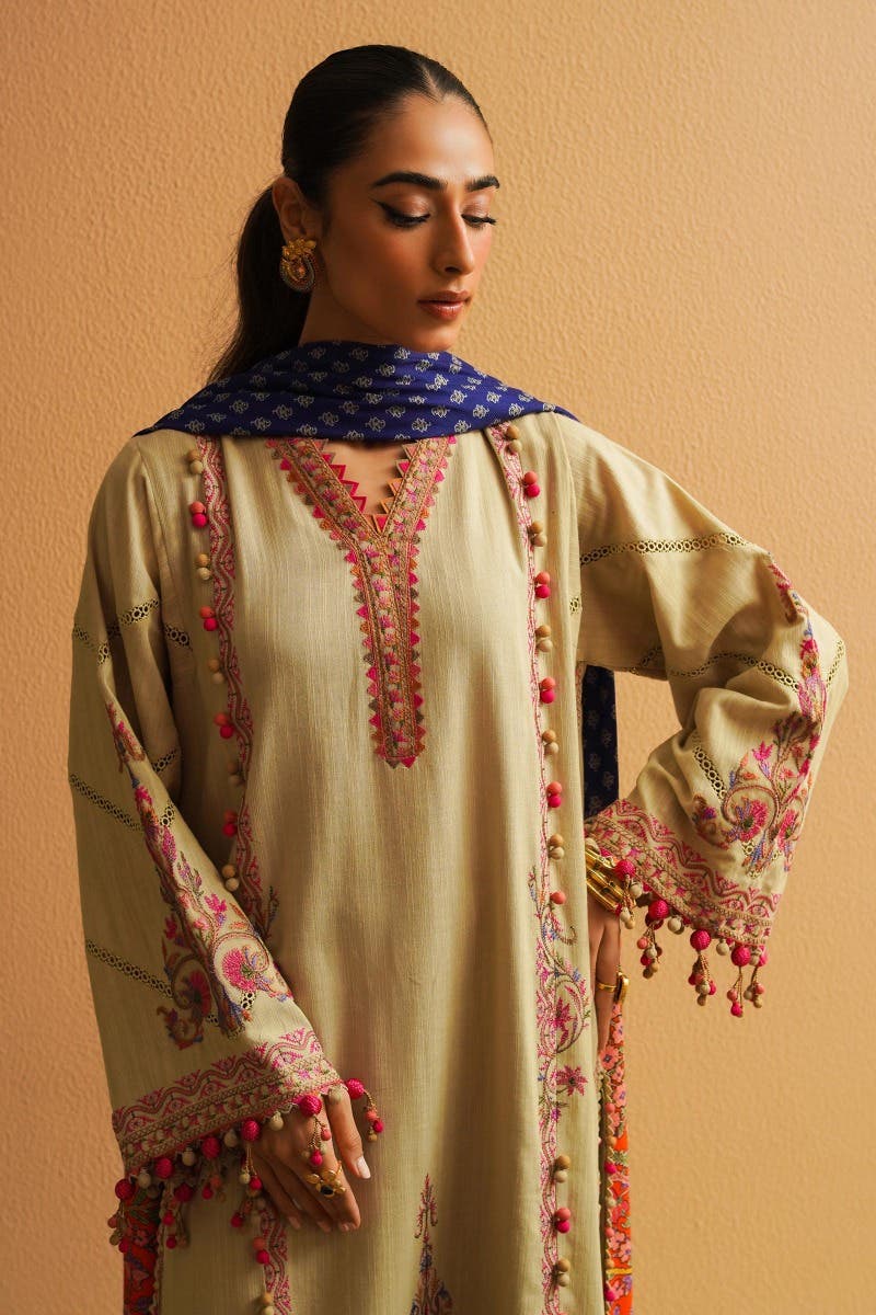 Muzlin By Sana Safinaz Stitched 3 Piece-Winter Collection