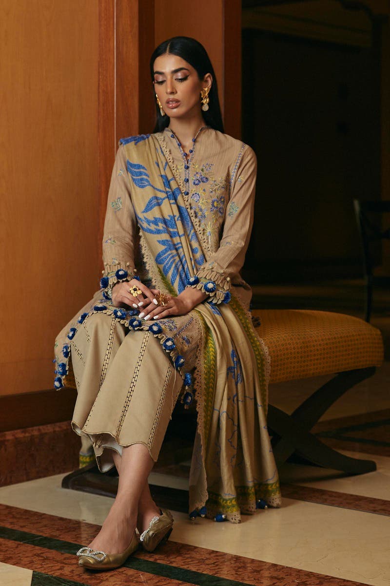 Muzlin By Sana Safinaz Stitched 3 Piece-Winter Collection