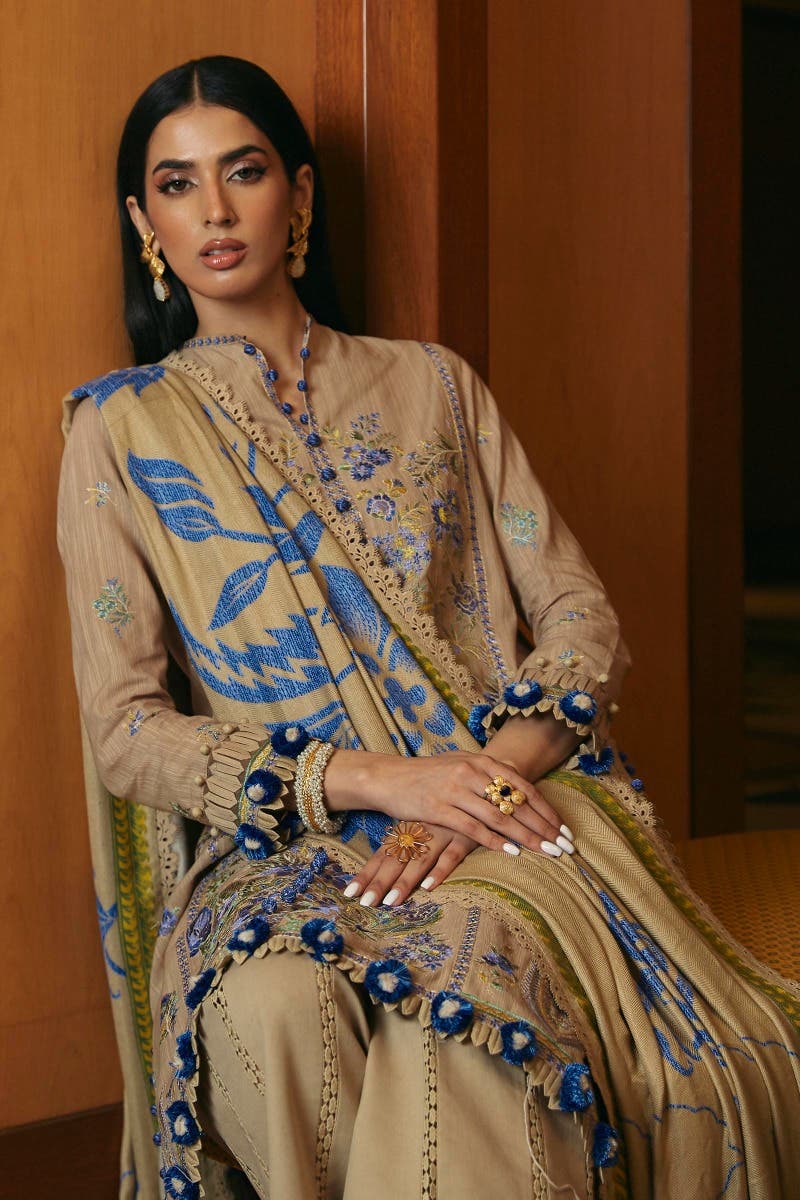 Muzlin By Sana Safinaz Stitched 3 Piece-Winter Collection