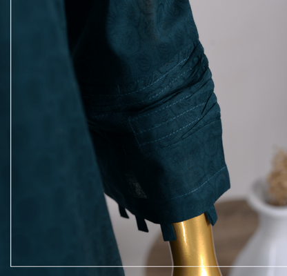 (Zinc) 2 Piece Ready to wear Jacquard Solids Naubahar