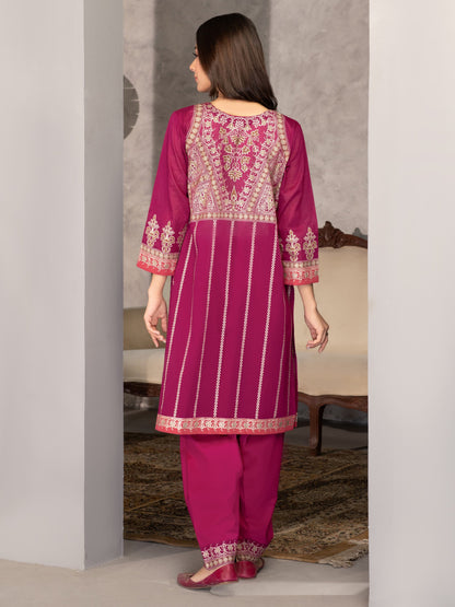Pink 2 Piece Printed Lawn Suit By Limelight