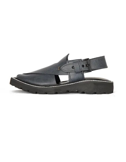 ASH GREY MEN PESHAWARI CHAPPAL-J.