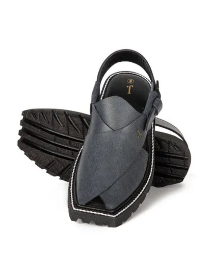 ASH GREY MEN PESHAWARI CHAPPAL-J.
